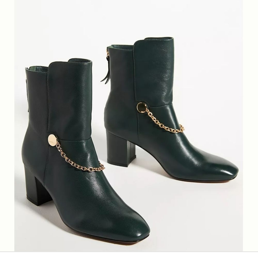Silent D Anthropologie Chain Leather Boots